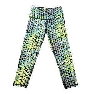 Victoria Sport Ankle Leggings Womens Small Geometric Print Mid Rise Stretch